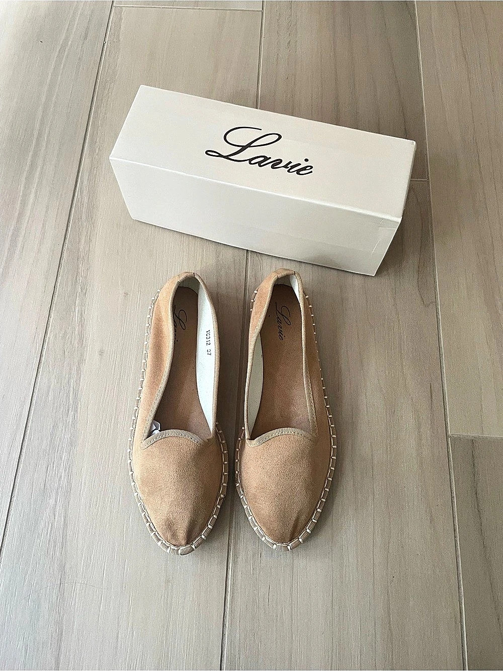 New Venetian Slipper Espadrille Flats in Tan Brown US 7